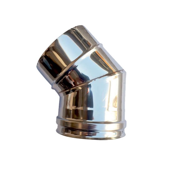 ΑΝΟΞΕΙΔΩΤΗ ΗΜΙΓΩΝΗ ΚΑΜΙΝΑΔΑ ΔΙΠΛΟΥ ΤΟΙΧΩΜΑΤΟΣ 45° 